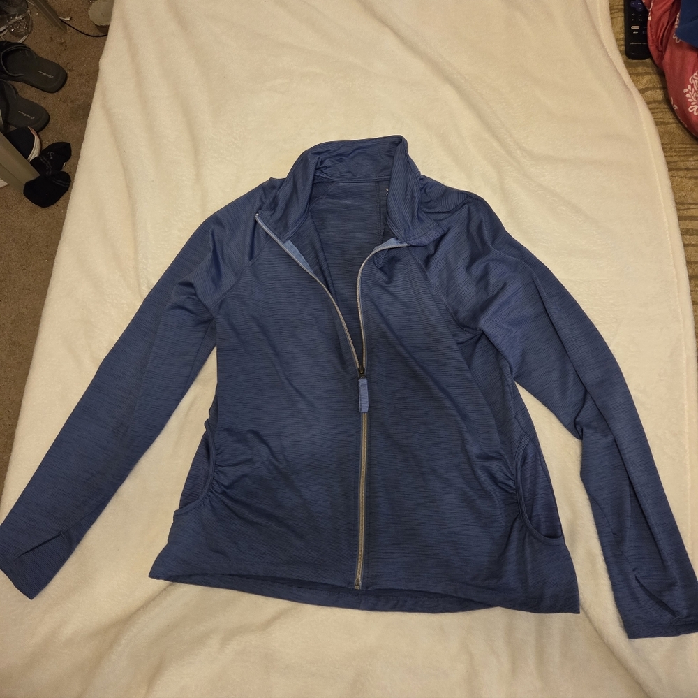 all in motion Navy Ribbed Performance Top